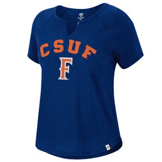 Colosseum CSUF Earth First Recycled V Notch Tee - Navy